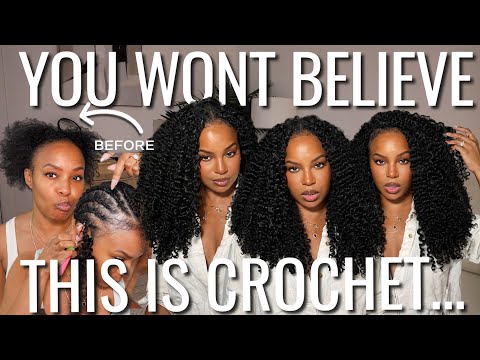 Видео: Эти кудрявые вязаные крючком человеческие волосы ПРЕОБРАЗИЛИ мои натуральные волосы... (Установка...