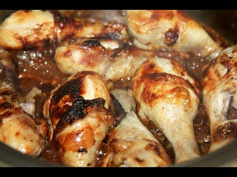 Видео: Как пожарить куриные ножки. Маринад для курицы. В посуде АМС.