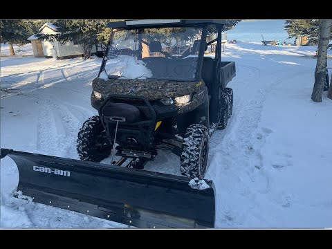 Видео: Установка плуга Can am Defender Pro Mount Super Duty 2020