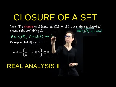 Видео: Закрытие множества, Действительный анализ II
