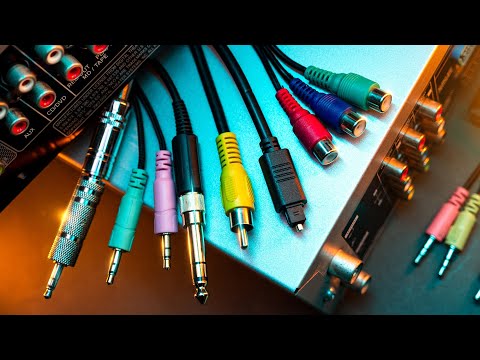 Видео: Подключаем АУДИО: всё о РАЗЪЕМАХ и ПЕРЕХОДНИКАХ RCA, 3.5 JACK, TRS, HDMI, DP, SPDIF, TOSLINK, ЦАП