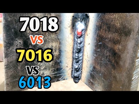 Видео: 7018 против 7016 против 6013, 3F сварка