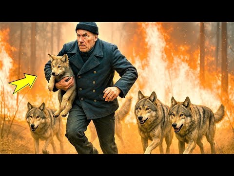 Видео: Спасая волков из огненного ада, он не знал, что однажды они вернутся за ним... в самый страшный день