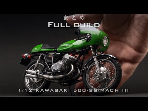 Видео: Сборка модели Kawasaki Mach III в масштабе 1/12 от Hasegawa: масштабная модель, полная сборка