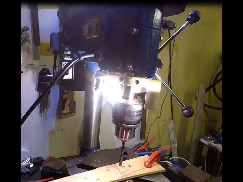 Видео: Доработка сверлильного станка. Лазер. Подстветка. Einhel BT-BD 501