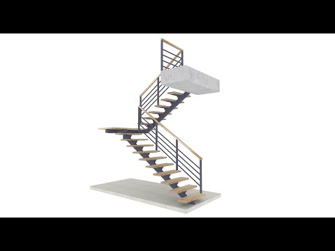 Видео: Дизайн-проект лестницы в дом.