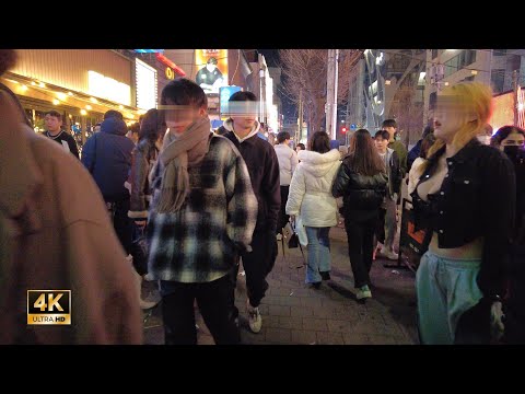 Видео: ［Hongdae 4K］Seoul Night Walk!! ~ Вызывает желание пойти и повеселиться ~~ !! ~ Hongdae club street ~