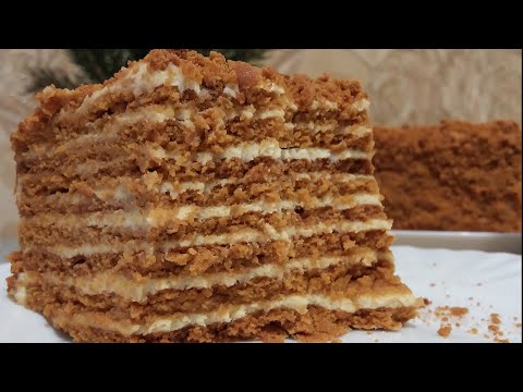 Видео: Самый ВКУСНЫЙ карамельный медовый ТОРТ - медовик!