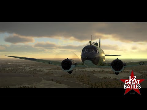 Видео: Ил-2 Штурмовик: Великие сражения. Карьера пилота. Ли-2.  Битва за Москву. 05 Вылет