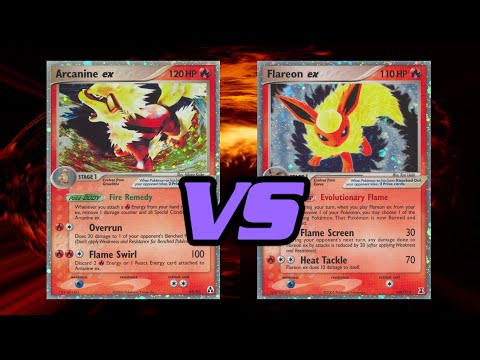 Видео: Ретро-формат 2006 Pokemon TCG Battle! Арканайн Экс против Флариадоса!