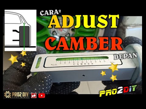 Видео: Cara² adjust camber tayar depan / Как отрегулировать развал на автомобиле / Как отрегулировать уг...