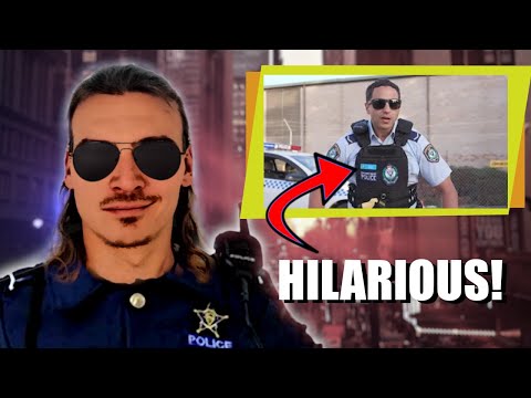 Видео: Реакция на австралийских «полицейских»