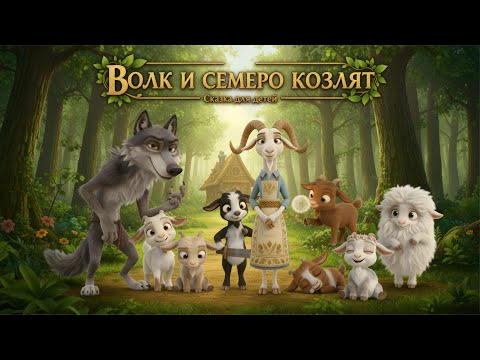 Видео: СКАЗКА ВОЛК И СЕМЕРО КОЗЛЯТ 🐺🐐 ПЕСЕНКА-СКАЗКА ДЛЯ ДЕТЕЙ 🎶 ВЕСЁЛЫЙ МУЛЬТИК ПРО ВОЛКА И КОЗЛЯТ #сказка