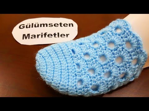 Видео: вязание тапочки спицами