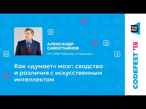 Видео: Александр Савостьянов. Как «думает» мозг: сходства и различия с искусственным интеллектом