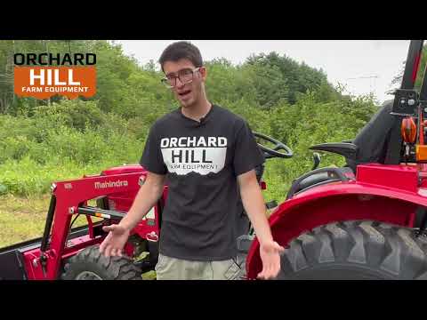 Видео: Трактор Mahindra 1626 HST с погрузчиком, полный обзор