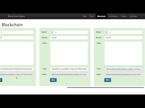 Видео: Blockchain 101 - Визуальная демонстрация