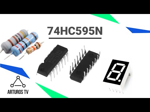 Видео: Сдвиговый регистр 74HC595N + семисегментный индикатор. "Arduino для чайников"