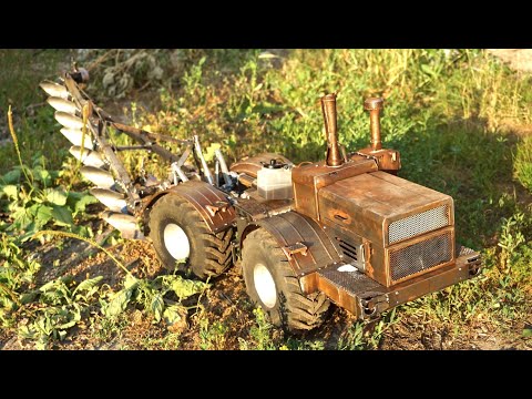 Видео: Постамент кабины Кировца. Огромный плуг. Подгоны мастерской.