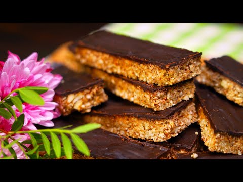 Видео: 10 минут! БЕЗ сахара и яиц! ПОЛЕЗНЫЕ БАТОНЧИКИ | Кулинарим с Таней
