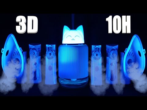Видео: 💨 3D-аэрозоль + семь распылителей 🌀 | Бесконечный туман и звук для глубокого сна!