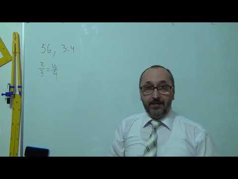 Видео: 061601 Поділ числа у заданому відношенні 1 - 6 клас