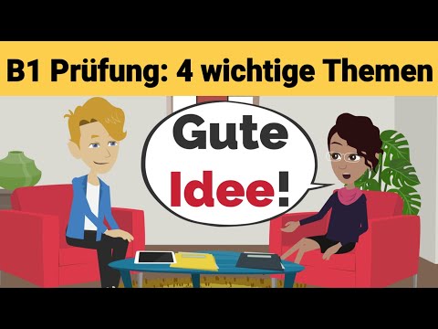 Видео: Устный экзамен по немецкому языку B1 | Планируем что-то вместе/диалог | 4 важные темы | говорить