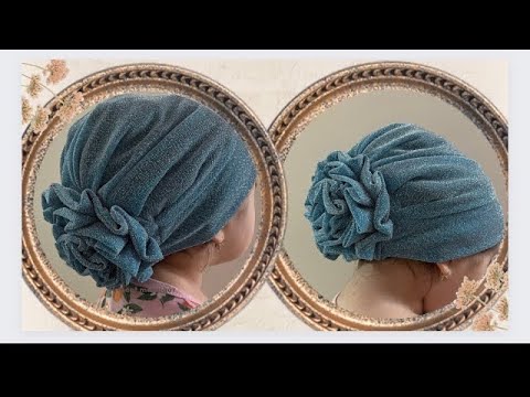 Видео: DIY TURBAN. Гүлді орамал тігу. Дайын орамал тігу . Ерекше әдемі тюрбан тігіп үйрену