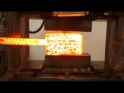 Видео: 13 Ковка дамаска на самодельном прессе | Дамасская сталь