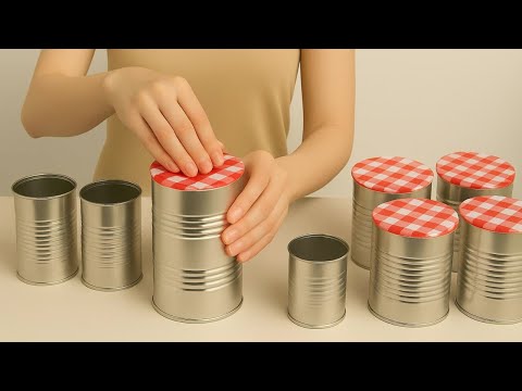 Видео: Не выбрасывайте банки! Я делаю по 30 банок в день и все продаю! Идеи по переработке DIY