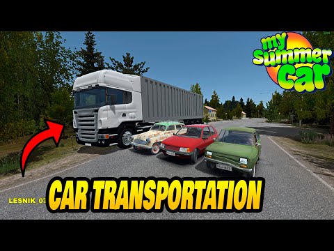 Видео: My Summer Car ПЕРЕВОЗКА АВТОМОБИЛЕЙ В НОВОМ  ГРУЗОВИКЕ