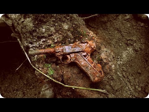 Видео: ML72 Раскопки немецкого блиндажа WW2 German bunker excavations HD SUB