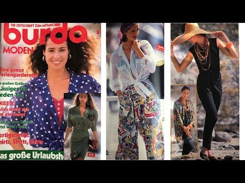 Видео: Листаем журнал Burda Moden 06/1989/Обзор на Burda Moden 06/1989