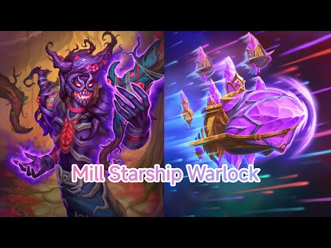 Видео: Дека чемпиона. Гайд на Милл Старшип Варлока.Hearthstone Затерянный город Ун'горо