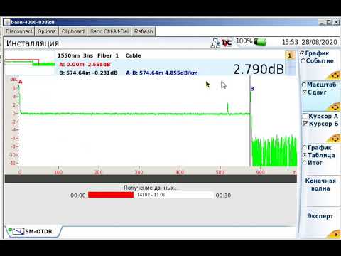 Видео: Рефлектометр MTS 4000 JDSU (2 часть)