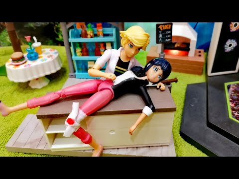 Видео: Маринетт сломала ногу в драке с Хлоей. Адриан и Лука спешат на помощь