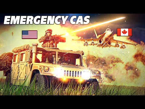 Видео: Демонстрация силы Emergency CAS | CF-188A Hornet | Цифровой боевой симулятор | DCS |