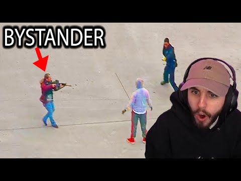 Видео: Очевидцы спасают полицейских!