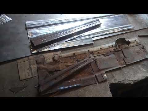 Видео: Мерс W210 98г. Ремонт порогов, полов. Кузов сгнил.
