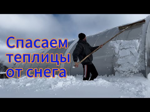 Видео: Спасаем теплицы от снега и делаем грядку с подогревом в теплице.