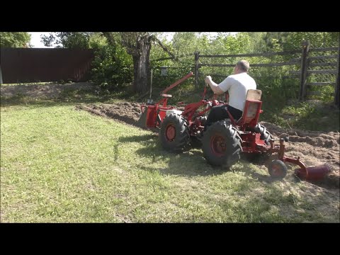 Видео: Пахота 2023. Мотоблок Беларус с адаптером.