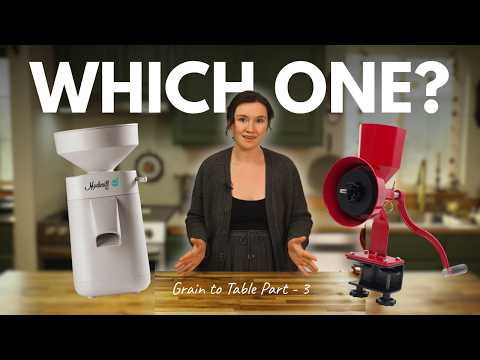 Видео: Поединок зерновых мельниц: ручная против электрической, каменная против ударной