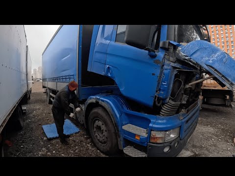 Видео: Начнется ли сезон на манипуляторе? Одна попытка запустить SCANIA