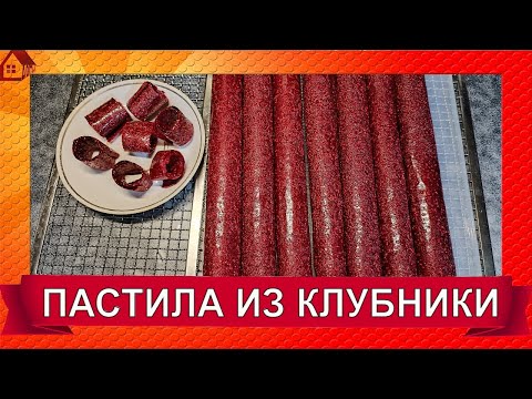 Видео: Как готовить ПАСТИЛУ ИЗ КЛУБНИКИ * в Домашних Условиях Без Сахара в Сушилке? Клубничное лакомство.