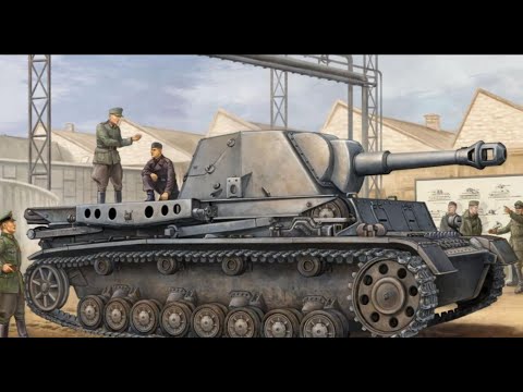 Видео: Немецкая противотанковая самоходная установка 10,5cm leFh 18/1 Geschützwagen IVb