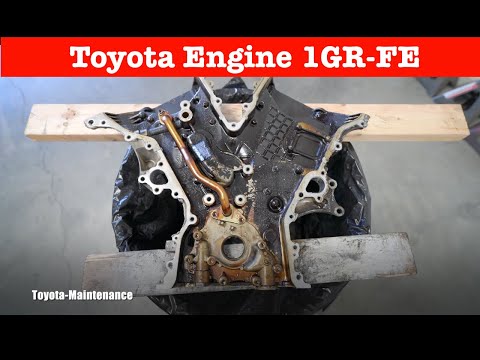 Видео: Советы и рекомендации по повторной герметизации крышки цепи ГРМ Toyota 1GR-FE