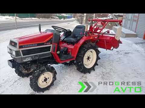 Видео: Yanmar F155 - Японский минитрактор можностью 15 л.с. с почвофрезой