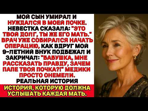Видео: Я уже лежала на столе, готовая отдать сыну почку Но тут мой внук раскрыл тайну, от которой всё измен