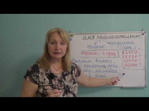 Видео: ИМЯ ПРИЛАГАТЕЛЬНОЕ ЛЕГКО УЗНАТЬ КАК ЧАСТЬ РЕЧИ