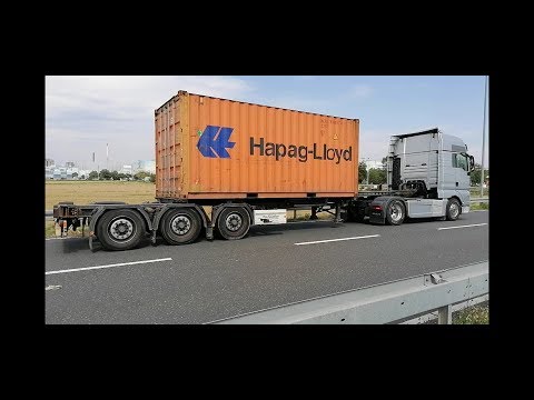 Видео: Самая крутая Контейнерная платформа "KRONE" Трансформер.